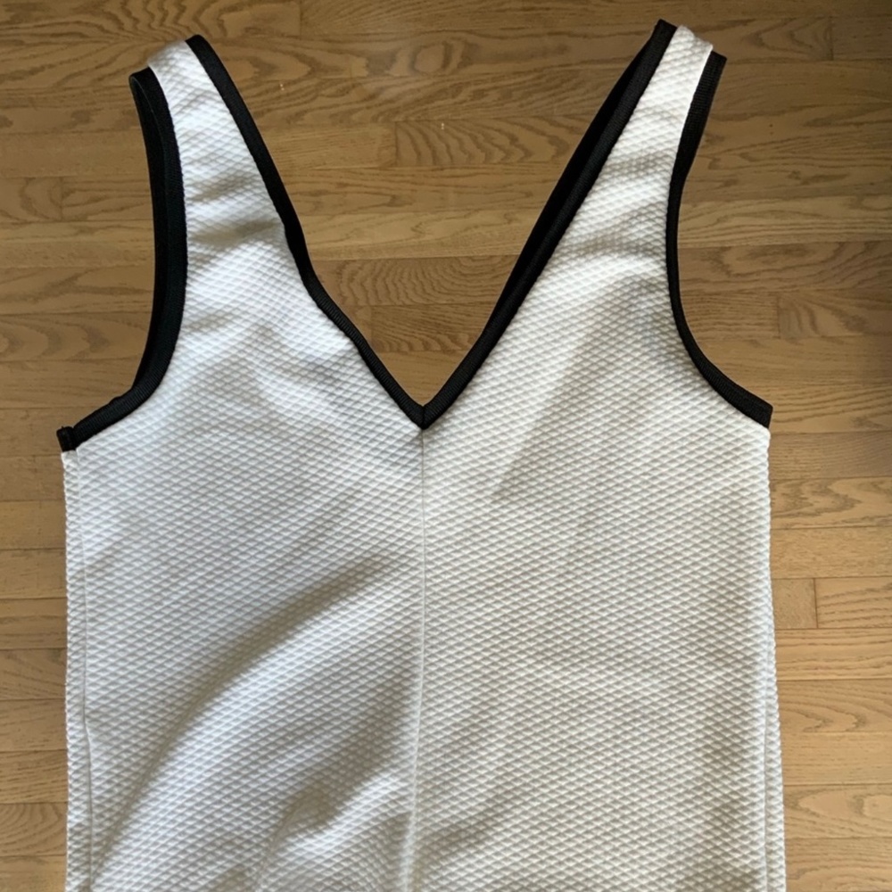 Zara trafaluc collection white sleeveless top